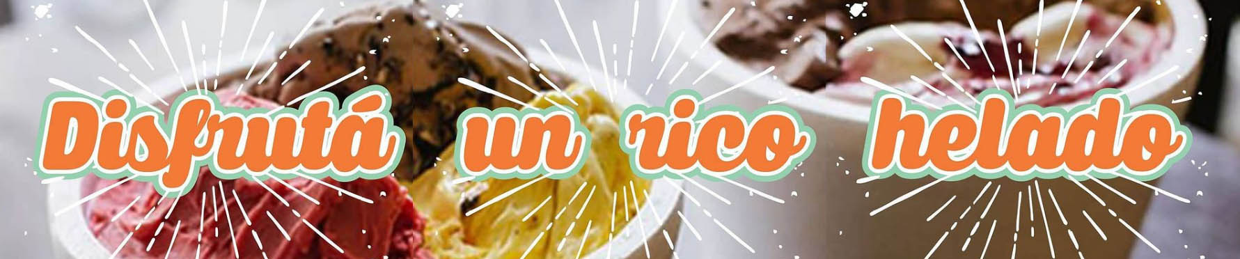 Disfruta un rico helado